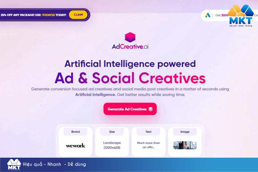 công cụ tạo quảng cáo bằng AI