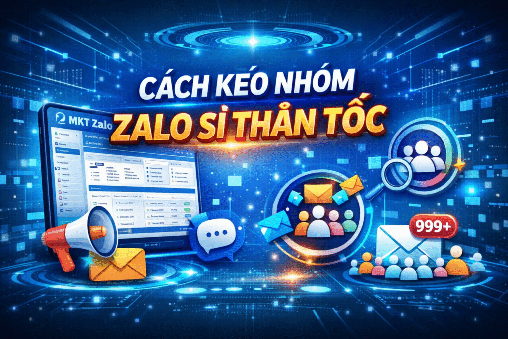 cách kéo nhóm Zalo sỉ thần tốc