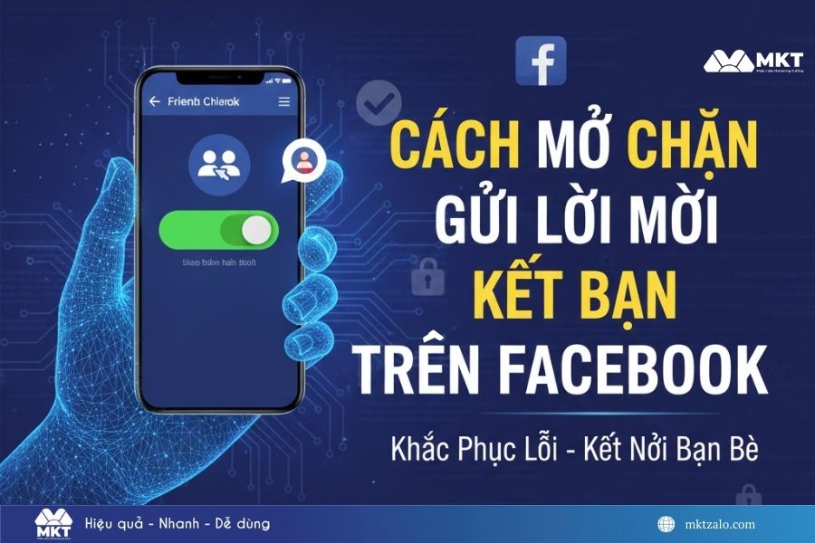 Cách mở chặn gửi lời mời kết bạn trên Facebook