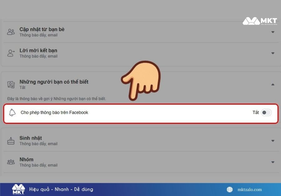 cách tắt gợi ý kết bạn trên Facebook