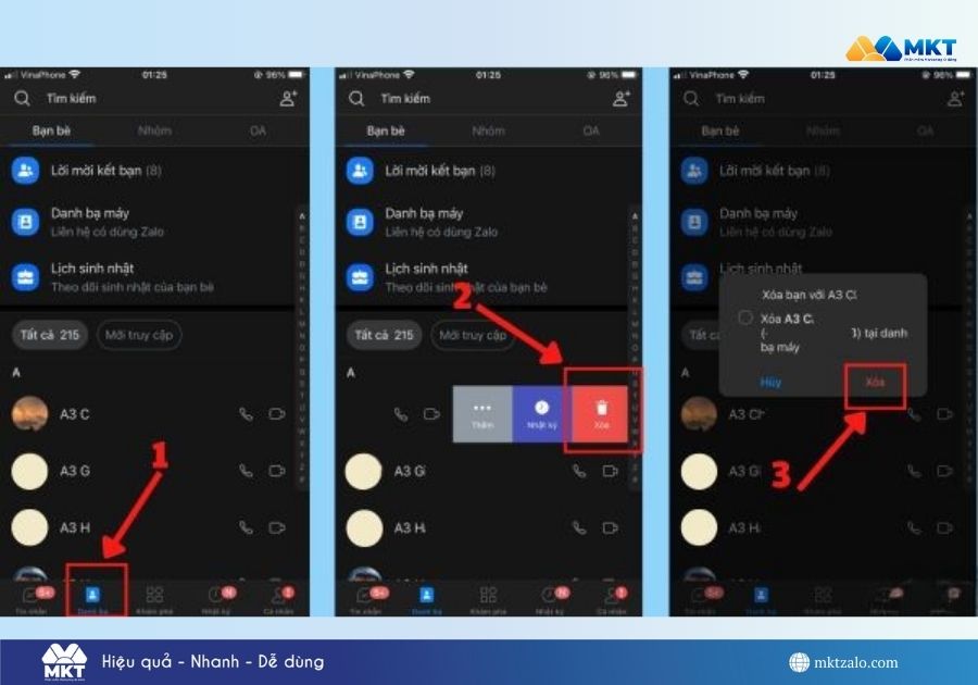 làm sao biết bị hủy kết bạn trên Zalo