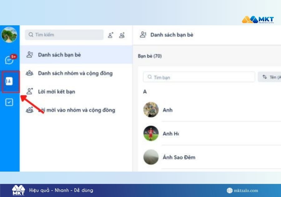 làm sao biết bị hủy kết bạn trên Zalo