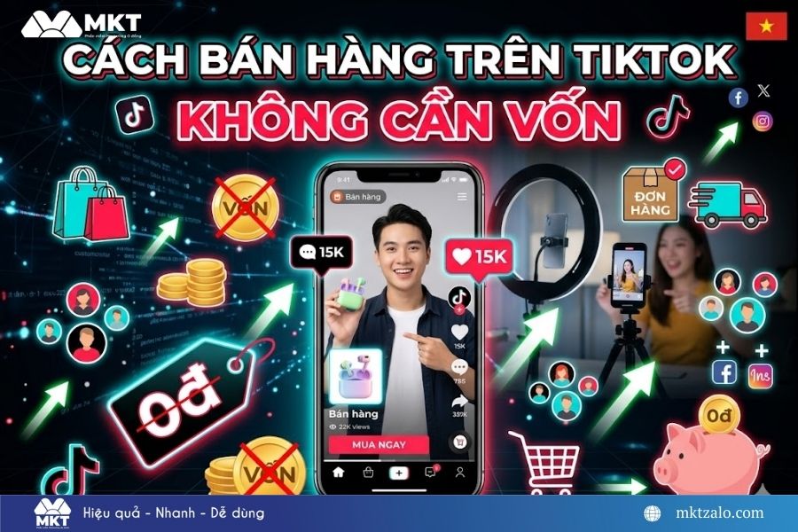 Bán hàng trên TikTok không cần vốn
