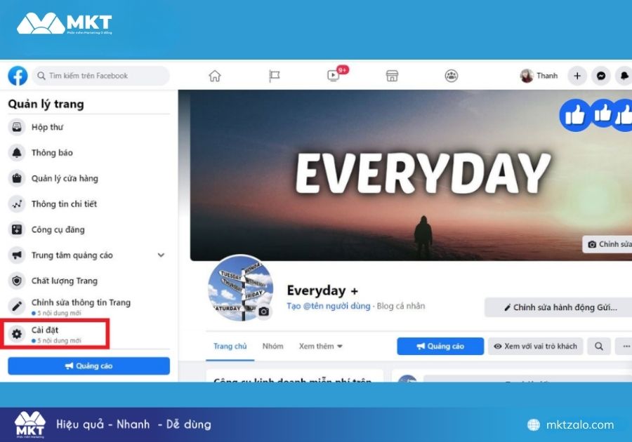 Mẫu tin nhắn trả lời nhanh fanpage