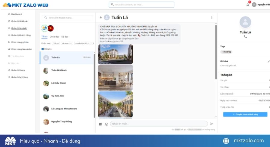 Phần mềm Marketing Zalo tự động