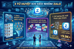 3 TỬ HUYỆT KHIẾN CHIẾN DỊCH KÉO NHÓM ZALO THẤT BẠI