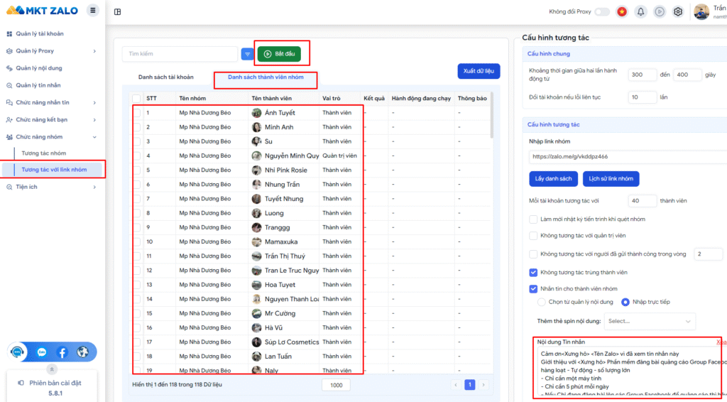 Phần mềm kéo mem Zalo