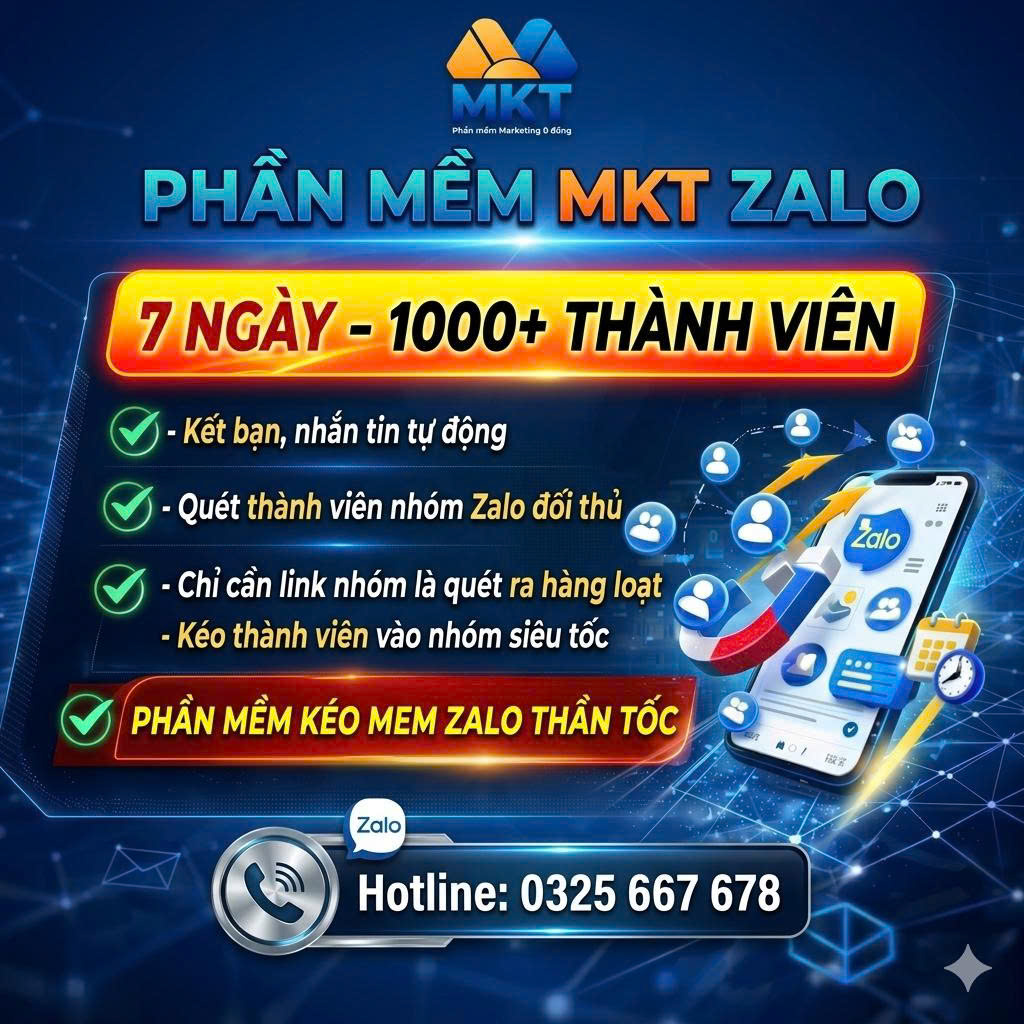 Phần mềm kéo mem Zalo