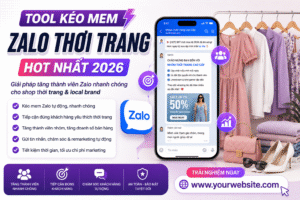 Tool kéo mem Zalo thời trang