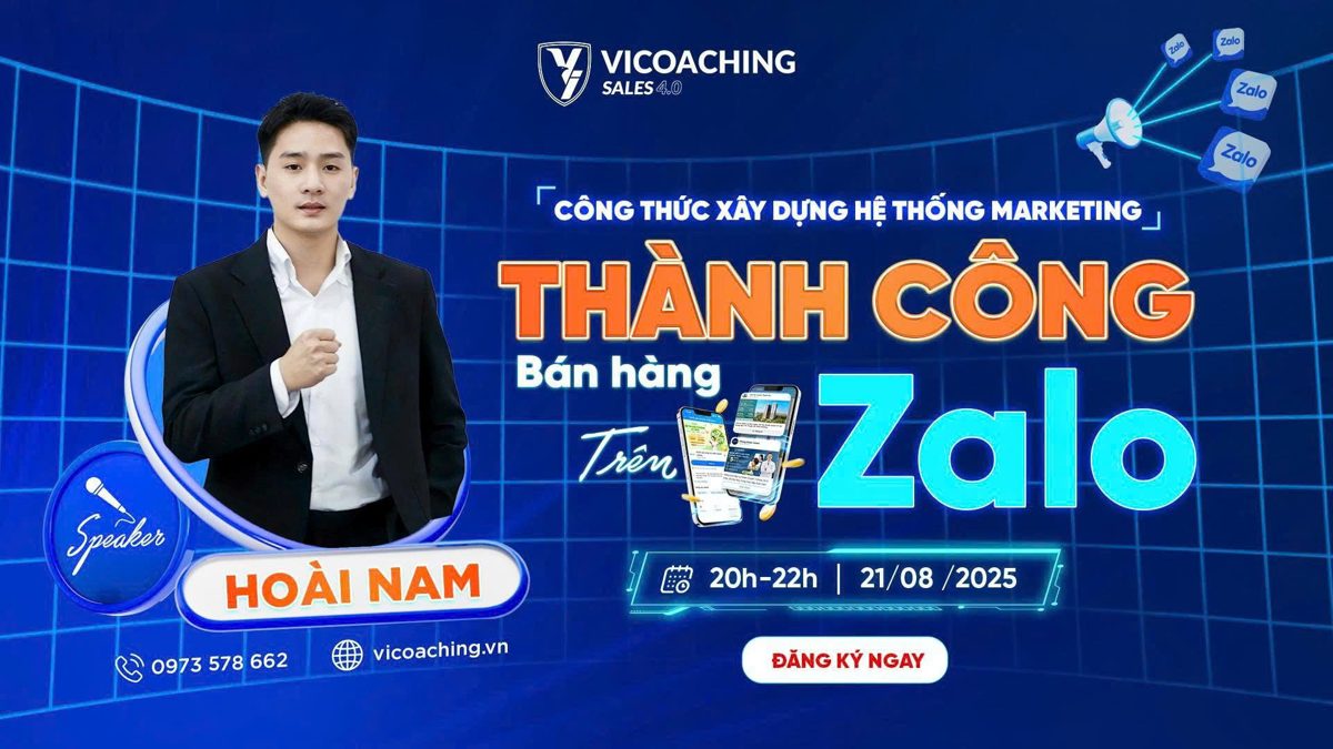 Chương trình xây dựng hệ thống bán hàng thành công cùng Zalo