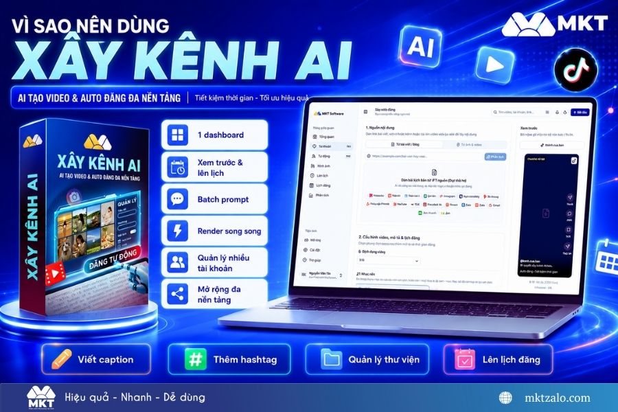 Tạo video TikTok bằng AI