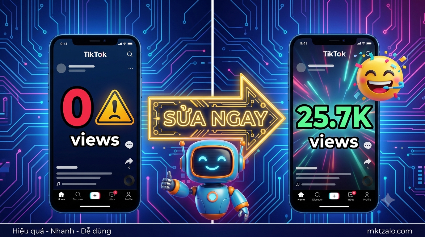 cách khắc phục tiktok 0 view 2026