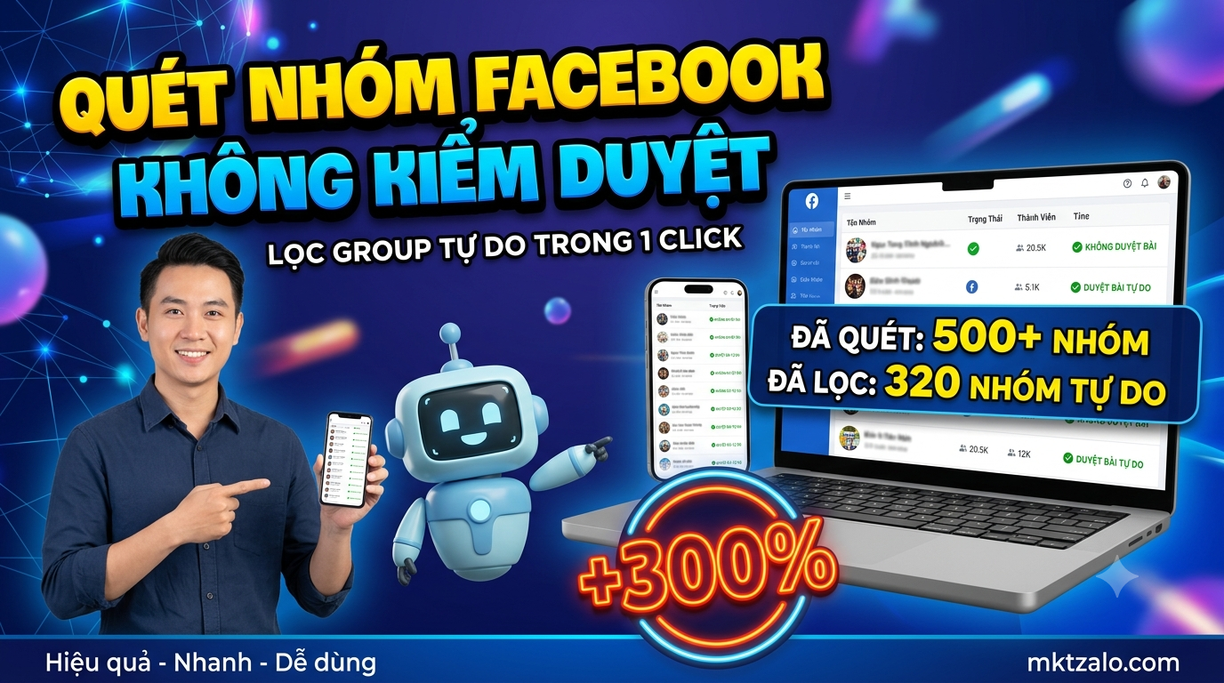 quét nhóm facebook không kiểm duyệt 2026