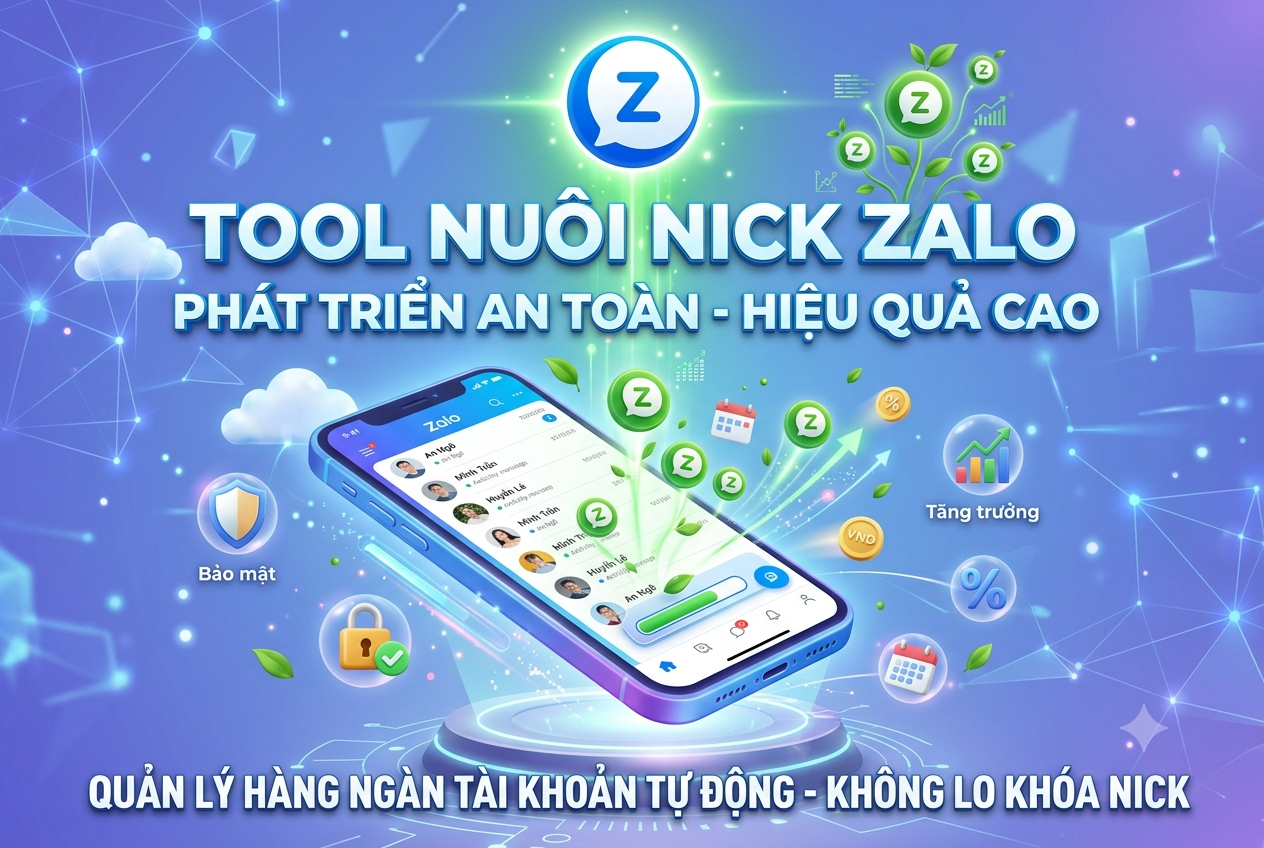 tool nuôi nick zalo 2026