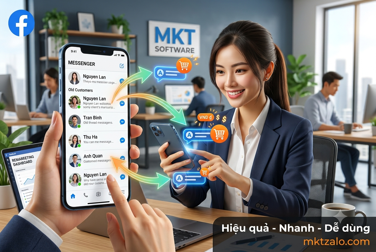 phần mềm remarketing fanpage facebook 2026